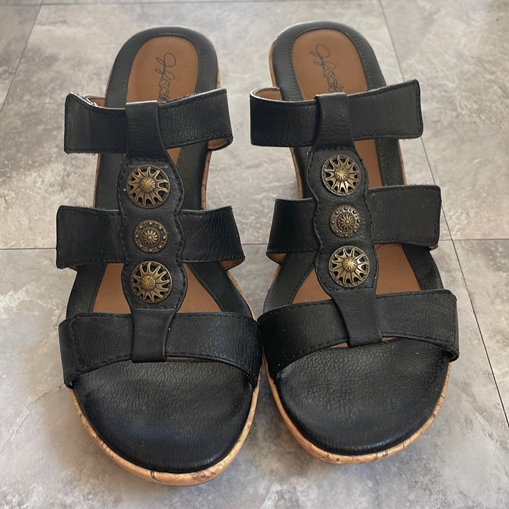 Jaclyn Smith Cork Wedge Sandal